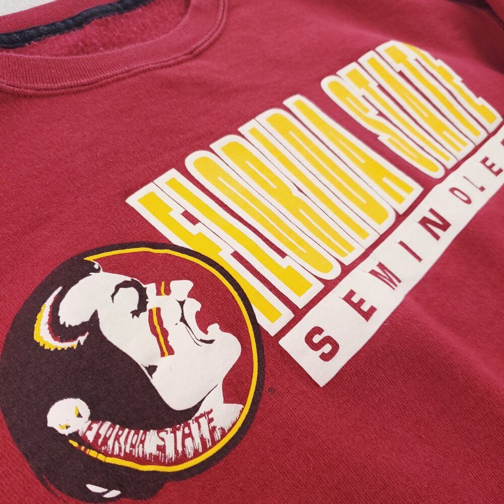 Florida State Seminoles Vintage Sweatshirt Crewneck Starter Made USA Fleece XL - Picture 4 of 12